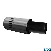 Коаксиальная труба Baxi горизонтальная с наконечником, полипропиленовая, диам. 110/160 мм, длина 1000 мм, НТ(арт. KUG71413331-) - купить оптом с доставкой по России