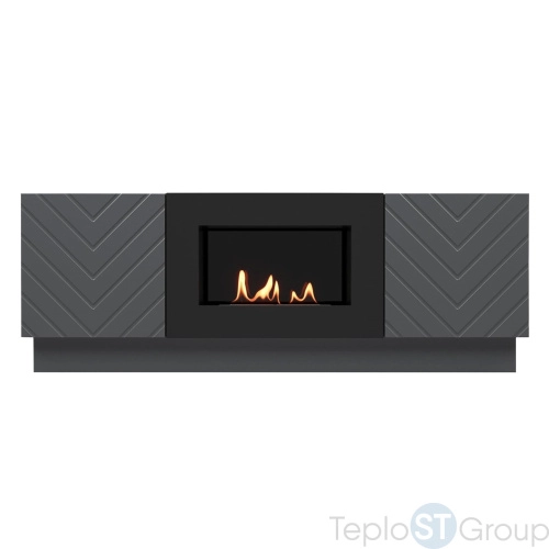 Тумба с биокамином Firelight BFP/P-1400V графит - купить с доставкой по России фото 7