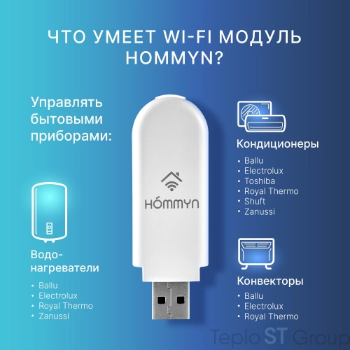 Модуль съемный управляющий HOMMYN HDN/WFN-02-01 - купить оптом у дилера TeploSTGroup по всей России ✅ ☎ 8 (800) 600-96-13 фото 7