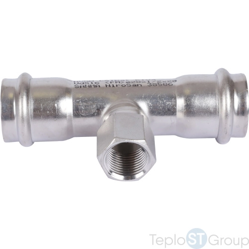 Sanha 9130G пресс-фит. нерж.сталь, тройник ВПр-ВР-ВПр, 28x1/2x28 - купить оптом с доставкой по России фото 2