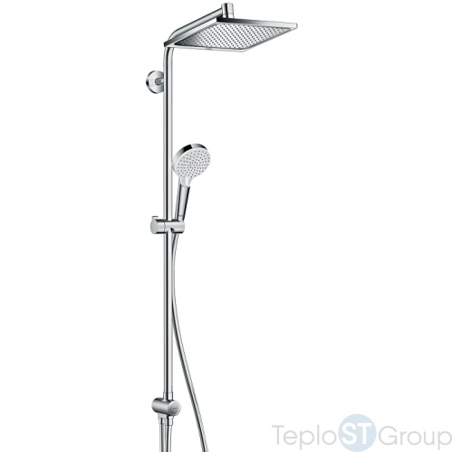 Душевая система Hansgrohe Crometta E 240 1jet Showerpipe Reno EcoSmart 27289000, хром - купить с доставкой по России