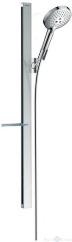 Душевой набор Hansgrohe Raindance Select S 27648000, 120 3jet со штангой 90 см и мыльницей, хром - купить с доставкой по России