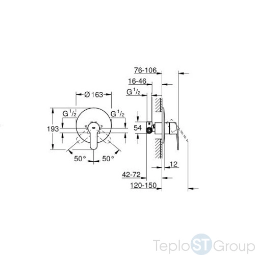 Смеситель для душа Grohe Eurostyle Cosmopolitan 33635002 - купить с доставкой по России фото 3