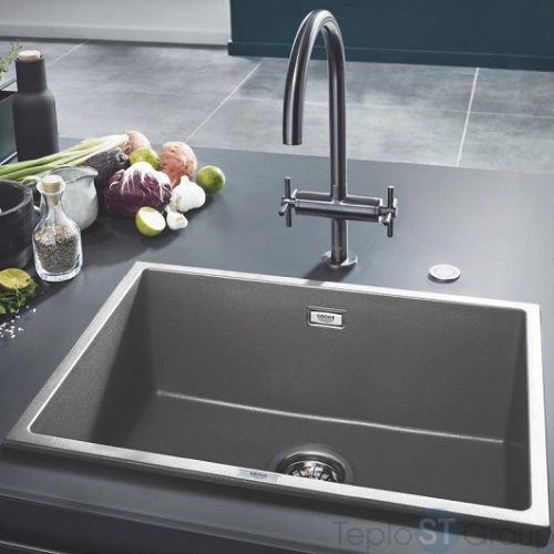 Мойка кухонная Grohe K700U 31655AT0 серый гранит - купить с доставкой по России фото 4