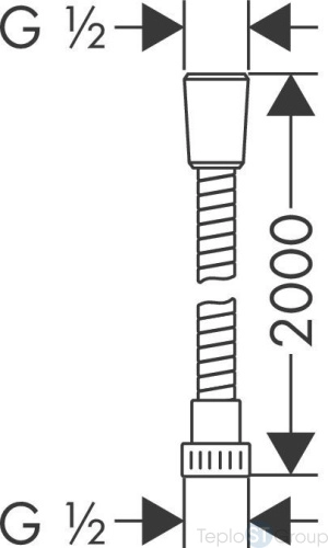 Шланг для душа Hansgrohe Metalflex 2,0м 28264000 - купить оптом с доставкой по России фото 2