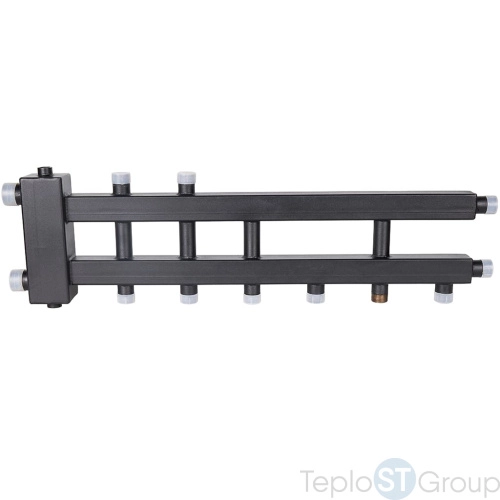 Rommer RDG-0060-024035 Rommer Коллектор (дублер компакт) с гидроразделителем на 3+1+1 контура до 60 кВт - купить оптом с доставкой по России