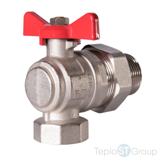 Кран шаровый угловой Royal Thermo OPTIMAL 1\ - купить оптом с доставкой по России фото 2
