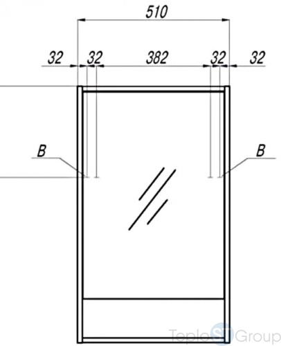 Зеркальный шкаф Акватон Рико 50 1A212302RIB90 белый/ясень фабрик - купить с доставкой по России фото 2