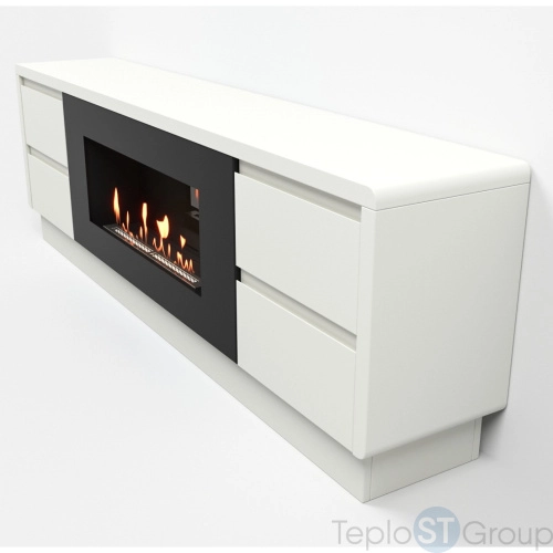 Тумба с биокамином Firelight BFP/P-1700 lux белая - купить оптом с доставкой по России фото 2