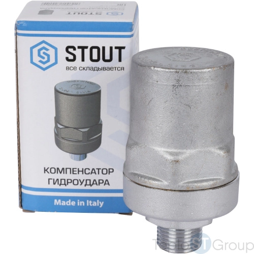 Stout SVS-1014-000015 Stout Компенсатор гидроудара, нар.р., 1/2", покрытие - хром - купить оптом у дилера TeploSTGroup по всей России ✅ ☎ 8 (800) 600-96-13 фото 3