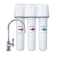Фильтр под кран питьевой воды 3-х ступ. Аквафор Baby H Pro см./элем. Pro1-ProH-Pro3 умягчающий (для жёсткой воды) 508584 - купить оптом с доставкой по России