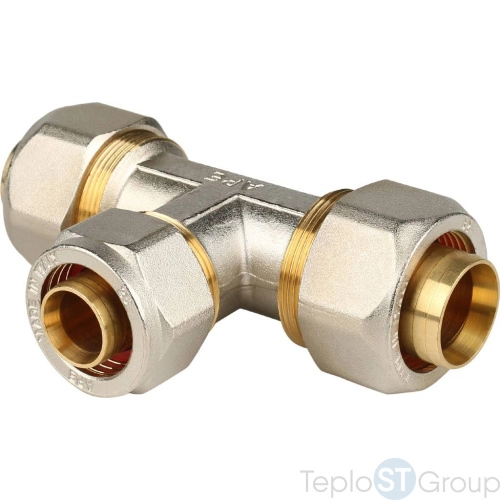 Stout Тройник переходной 32x26x32 для металлопластиковых труб винтовой - купить оптом с доставкой по России