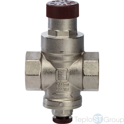 Stout SVS 3/4 Редуктор давления с давлением на выходе 1…4 бар с подсоединением для манометра - купить оптом с доставкой по России фото 3