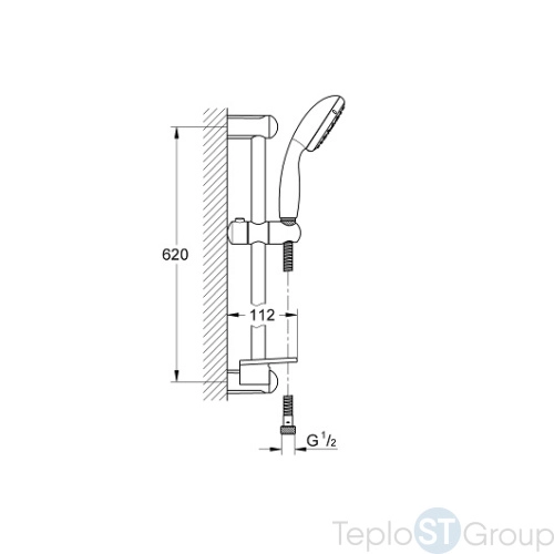 Душевой гарнитур Grohe New Tempesta 27926001 - купить с доставкой по России фото 3