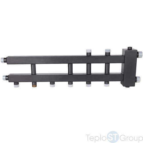 Rommer RDG-0060-024035 Rommer Коллектор (дублер компакт) с гидроразделителем на 3+1+1 контура до 60 кВт - купить оптом с доставкой по России фото 6