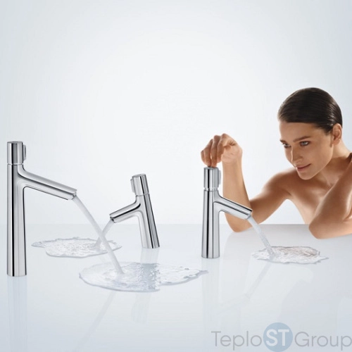 Смеситель для раковины Hansgrohe Talis Select S 80 72041000 без донного клапана - купить оптом у дилера TeploSTGroup по всей России ✅ ☎ 8 (800) 600-96-13 фото 2