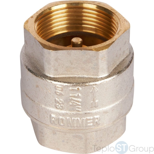 Rommer RVC-0001-000032 Rommer 11/4 Клапан обратный пружинный муфтовый с металлическим седлом - купить с доставкой по России фото 2