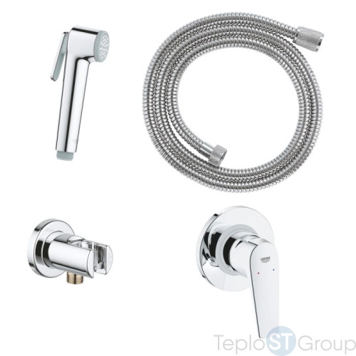 Готовый комплект для гигиенического душа скрытого монтажа GROHE BauFlow 29328000, хром - купить оптом с доставкой по России