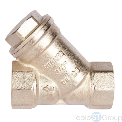 Rommer RFW-0001-000020 Rommer 3/4 Фильтр грубой очистки косой 500 мкр. - купить оптом с доставкой по России фото 3