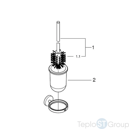 Туалетный ершик Grohe Essentials 40374001 - купить оптом с доставкой по России фото 3