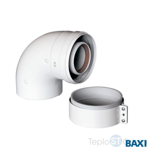 Начальный коаксиальный отвод Baxi 90°, диам. 60/100 мм KHG71410141 - купить с доставкой по России