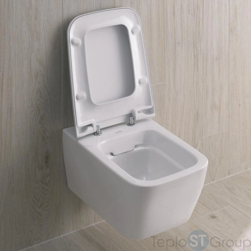 Чаша подвесного унитаза Geberit iCon Square Rimfree 201950000 безободковая - купить с доставкой по России фото 7