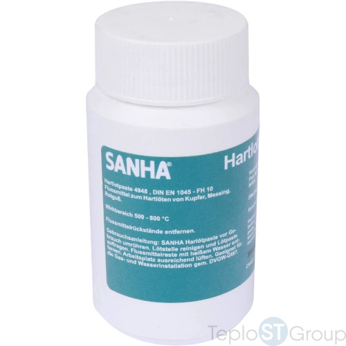 Sanha 4948 флюс для тверд. пайки, тип F-SH 1, 100 г, для медных труб под пайку - купить с доставкой по России фото 3