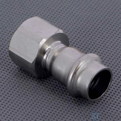 Муфта пресс-В нержавеющая сталь Sanpress Inox VIEGA 15х1/2 436575 - купить оптом с доставкой по России фото 2