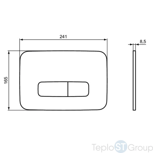 Кнопка смыва Ideal Standard Oleas M3 R0123A6 черная - купить с доставкой по России фото 2