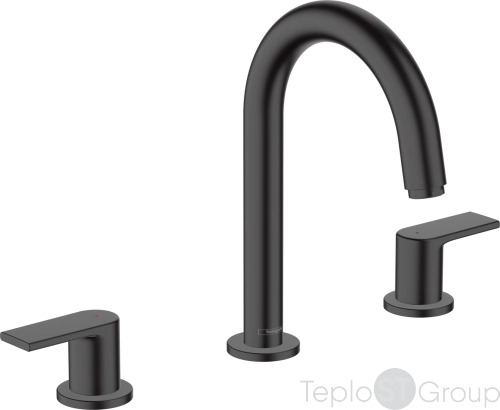 Смеситель для раковины Hansgrohe Vernis Shape 71563670, черный матовый - купить с доставкой по России