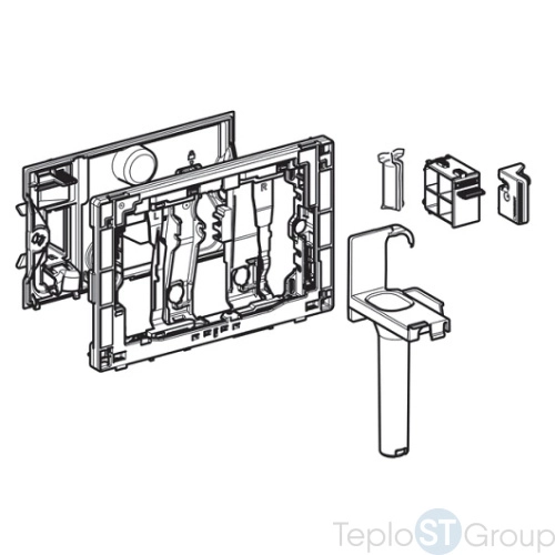 Вставной блок для смывных бачков скрытого монтажа Geberit DuoFresh Stick 115.062.21.1 хром - купить с доставкой по России фото 5