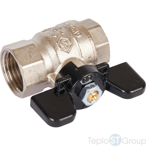 Stout SVB Кран шаровой стандартнопроходной, ВР/ВР, ручка бабочка 1/2" - купить оптом с доставкой по России фото 6