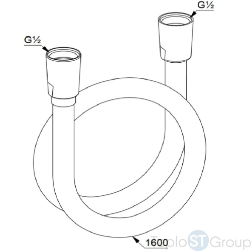 Душевой шланг KLUDI SUPARA 160 см 61072N0-00 - купить с доставкой по России фото 2