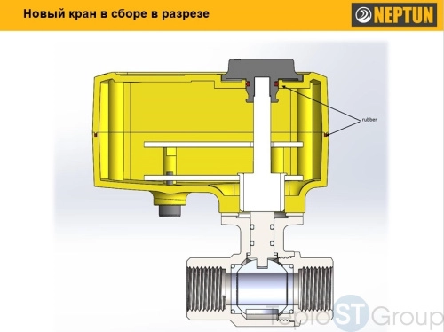 Neptun PROFI 12В 1 - шаровой кран с электроприводом - купить оптом у дилера TeploSTGroup по всей России ✅ ☎ 8 (800) 600-96-13 фото 3