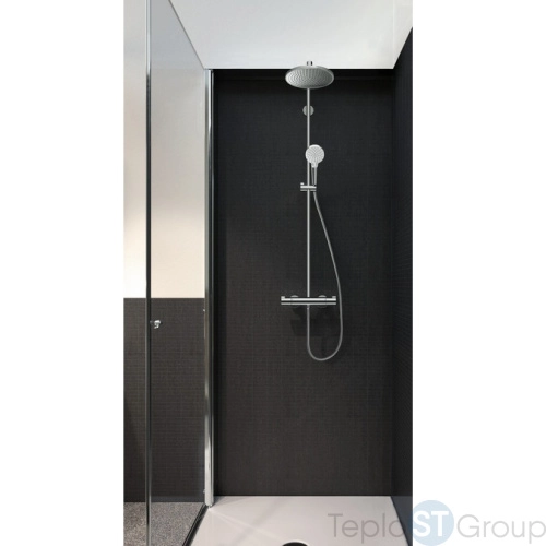 Душевая стойка Hansgrohe Crometta S 240 1jet Showerpipe 27267000 хром - купить с доставкой по России фото 2