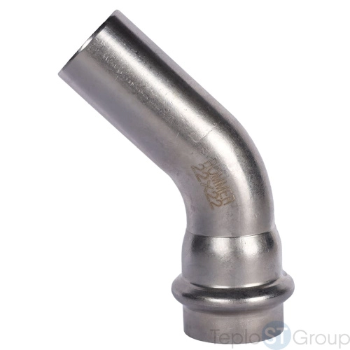 Rommer RSS-0004-000022 Rommer Угольник однораструбный 45°-НПр, 22, из нержавеющей стали прессовой - купить оптом с доставкой по России фото 3