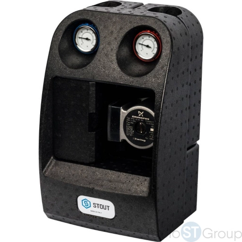 Stout SDG-0001 Насосная группа с прямым контуром 1 1/4" с насосом Grundfos UPSO 32-65 в теплоизоляции DN 32 - купить оптом с доставкой по России фото 4