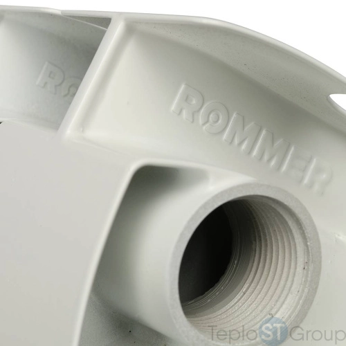 Rommer Plus 200 Plus 200 6 секций радиатор алюминиевый (RAL9016) - купить с доставкой по России фото 5