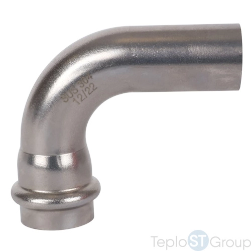 Rommer RSS-0002-000022 Rommer Угольник однораструбный 90°-НПр, 22, из нержавеющей стали прессовой - купить оптом с доставкой по России фото 3
