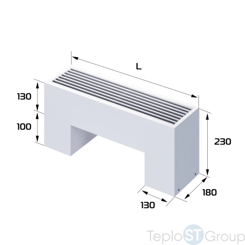 Конвектор напольный Royal Thermo STEP-130/180/700-2-N-WT-LG-NA - купить с доставкой по России фото 2