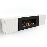 Тумба с биокамином Firelight BFP-P1700L белая - купить с доставкой по России