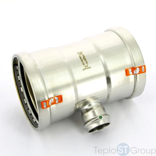 Тройник пресс нержавеющая сталь Sanpress Inox VIEGA 108x35x108 (483104) - купить оптом с доставкой по России