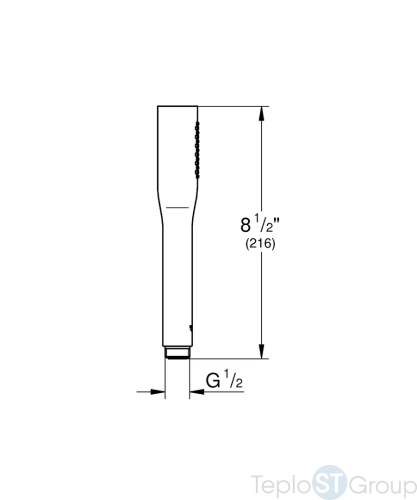 Душевая лейка Grohe Euphoria Cosmopolitan 22126KF0 черный - купить с доставкой по России фото 3