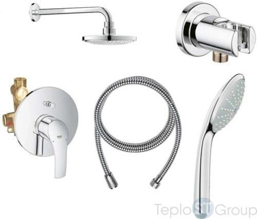 Душевой комплект Grohe Eurosmart 124440 - купить с доставкой по России