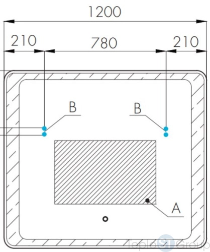 Зеркало Акватон Соул 120x70 1A252902SU010 с подсветкой - купить с доставкой по России фото 2