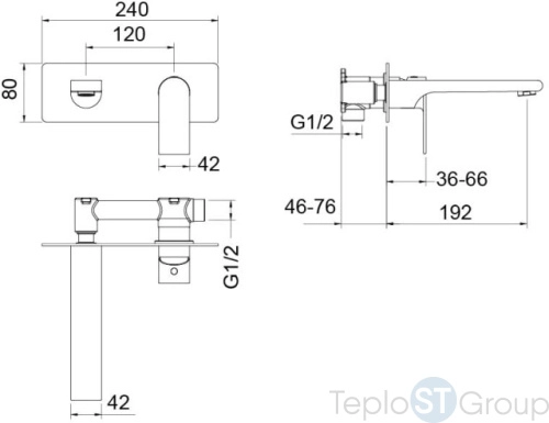 Смеситель для раковины Aquatek Лира AQ1413CR - купить оптом у дилера TeploSTGroup по всей России ✅ ☎ 8 (800) 600-96-13 фото 3