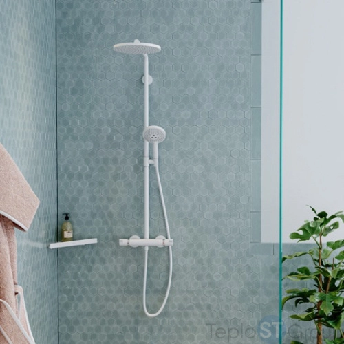 Душевая система Hansgrohe Croma Select S Showerpipe 280 1jet 26890700 белый матовый - купить с доставкой по России фото 6