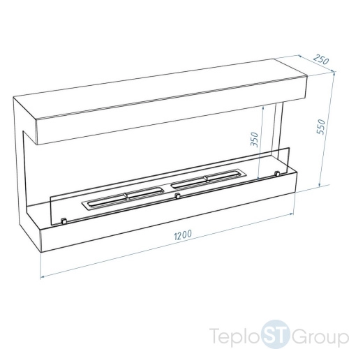 Биокамин Firelight BFP/W-120 View - купить с доставкой по России фото 4