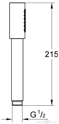 Ручной душ Grohe Sena Stick 26465000 ограничение расхода воды 6,6 л/мин, хром - купить оптом у дилера TeploSTGroup по всей России ✅ ☎ 8 (800) 600-96-13 фото 3