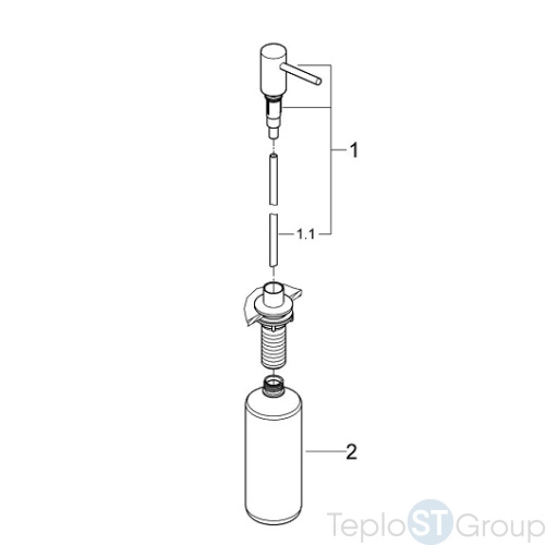 Дозатор жидкого мыла Grohe Cosmopolitan 40535000 - купить с доставкой по России фото 3